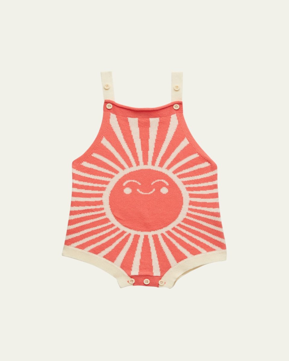 Kid's Sunshine Intarsia Romper, Size Newborn-24